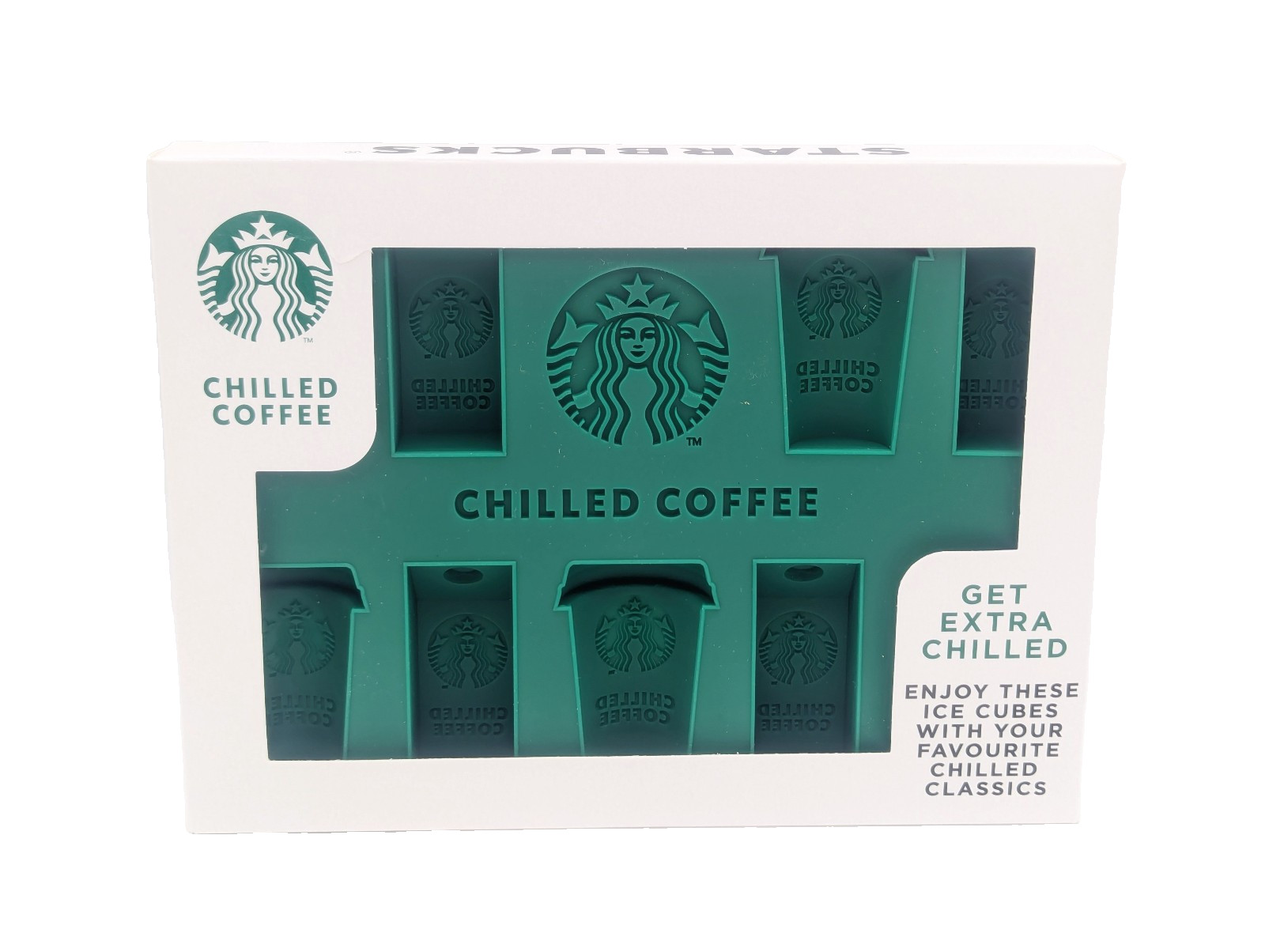 Starbucks Eiswürfelform Chilled Coffe Ice Cube Silikon Kaffee Neu OVP Unbenutzt