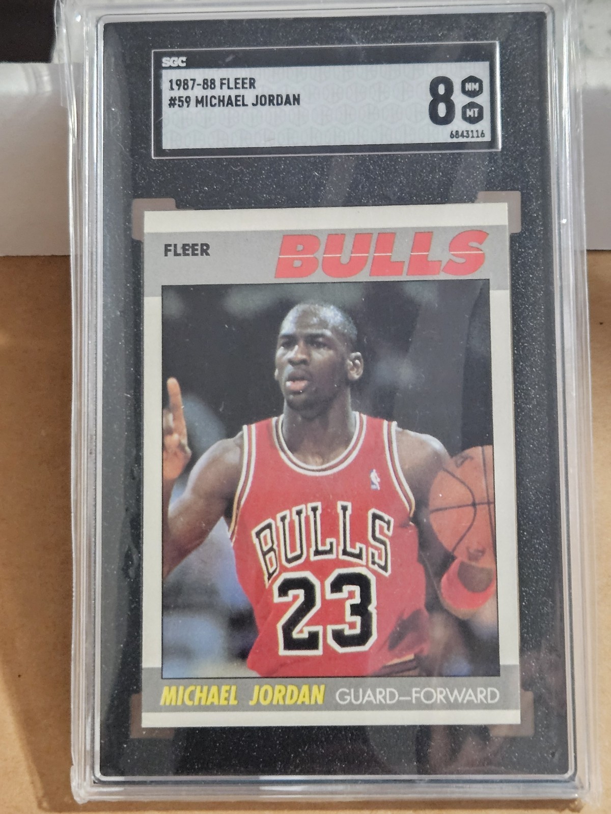 1987-88 Fleer - Michael Jordan #59 SGC 8 NM-MT