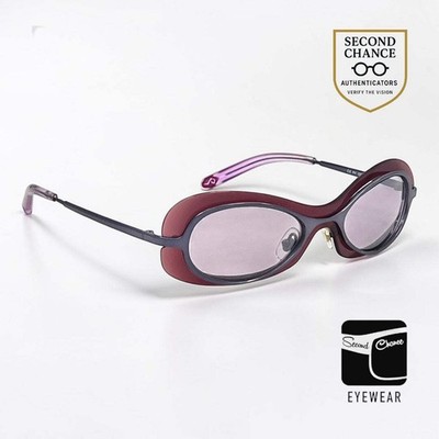 HIERO PV239 Y2K Titanium Japan Sculpted Oval Sunglasses Deadstock