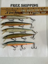 LOT OF 5 Vintage Smithwick Suspending Rattlin Rogue 5-1/2” Fishing Lure JERKBAIT
