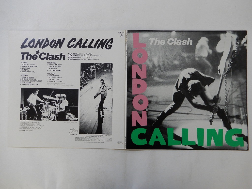 The Clash London Calling Epic 35・3P-175~6 Japan  VINYL LP