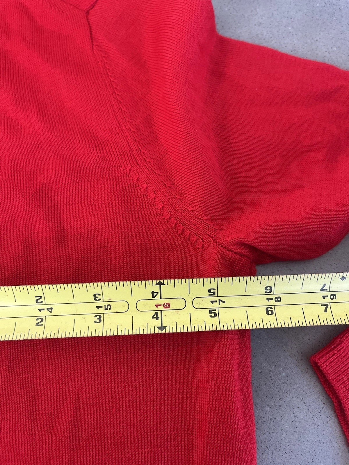 Christian Dior D. Uniforms Pussy Bow Sweater Red Wool Womens Parfums Size Small thumbnail 6