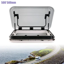 For Trailer Camper Large Caravan RV Skylight Roof Vent Hatch Window 500mmx500mm