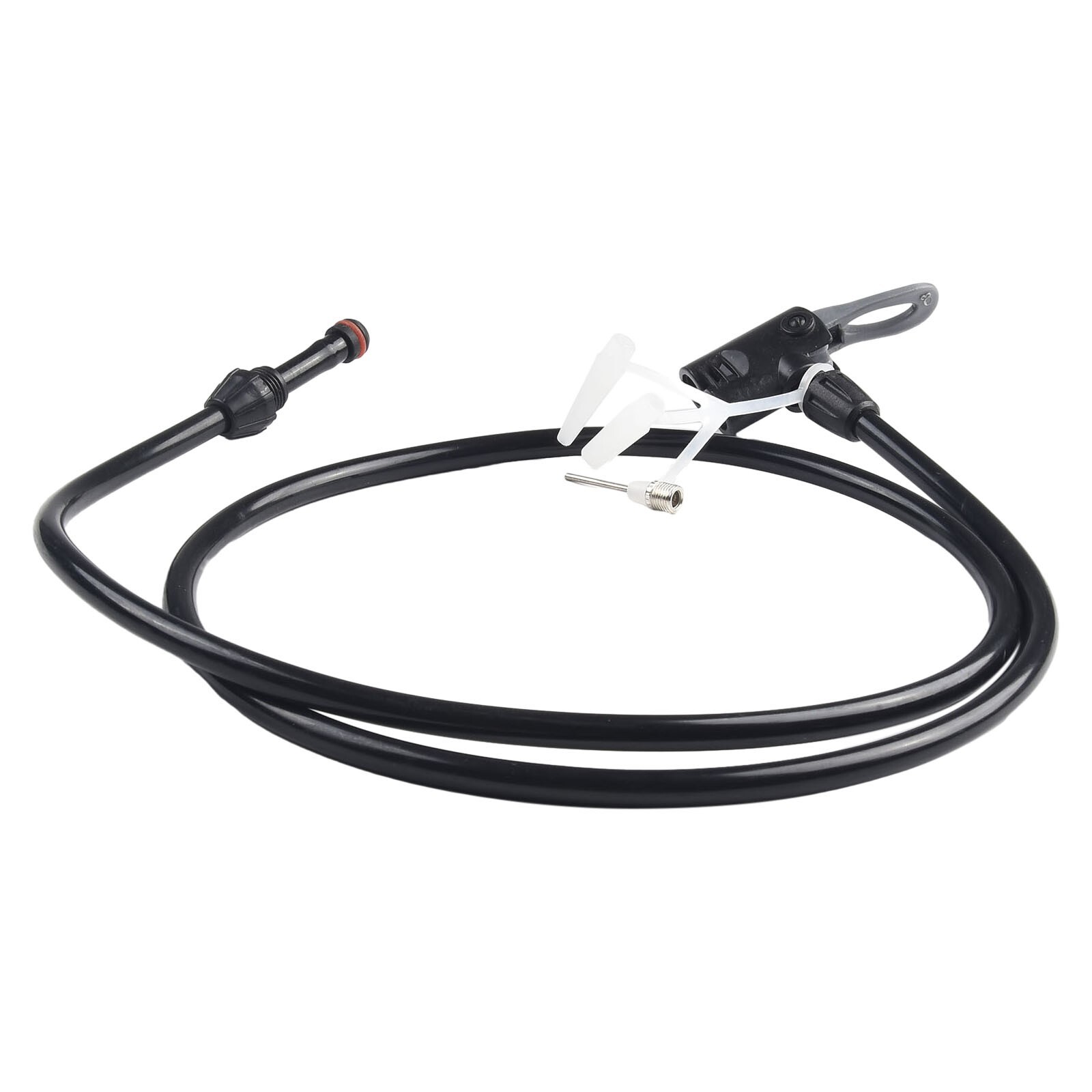 Durable 125cm Bicycle Air Pump Hose Extension Tube Compatible with Most