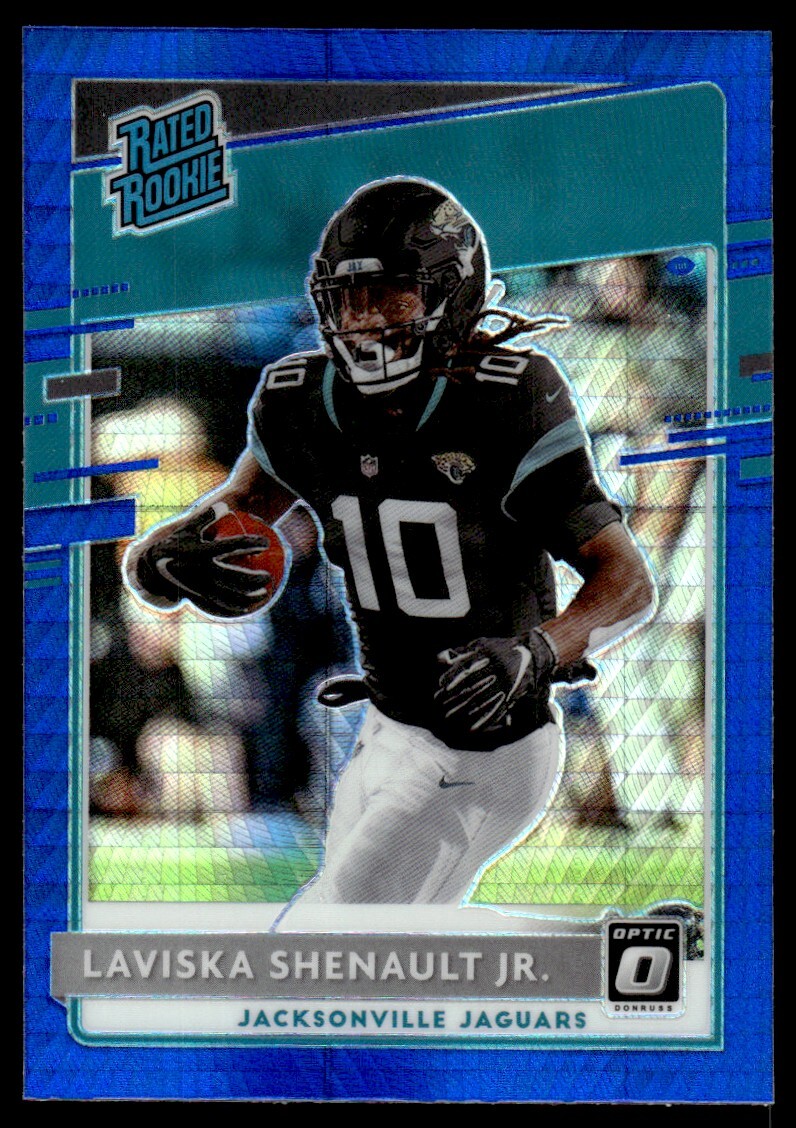 2020 Donruss Optic Blue Hyper Laviska Shenault Jr. RC Jacksonville Jaguars #168
