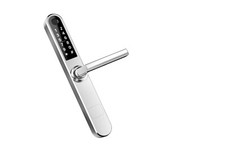 New Bluetooth Silver and Sleek Smart Lock - Secure Your Home with Keyless Entry