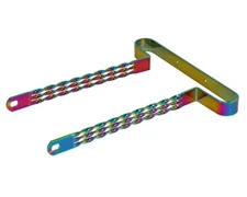 ORIGINAL F&R VINTAGE LOWRIDER 20" Bicycle Triple Flat Twisted Bumper OIL-SLICK