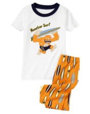 Nwt 6 12 mnth GYMBOREE Monster Surf Boys Pajamas Gymmies