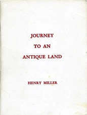 Journey to an Antique Land by Henry Miller (Ben Ben Press, 1962, Softcover)