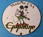 Vintage Epiphone Guitars -Les Paul Porcelain Gas Station Sign