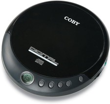 Coby Cxcd109blk Personal Cd Player With Stereo Headphones, Black
