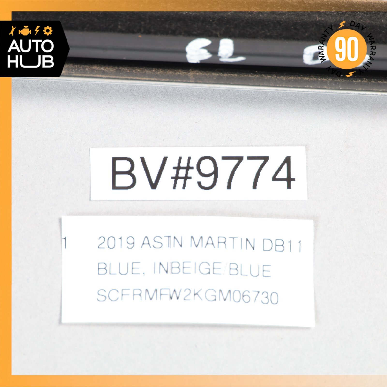 19-23 Aston Martin DB11 Convertible Exterior Door Upper Molding Trim Left OEM