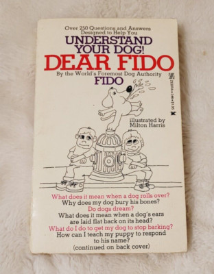 1977 Dear Fido Understand Your Dog Milton Harris Zebra Books PB