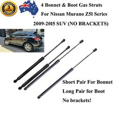 4 Gas Struts For Nissan Murano Z51 2009-2015 Tailgate Bonnet Lift Support Spring