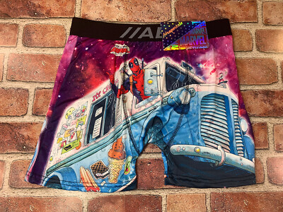 Aeropostale Men s Marvel Deadpool Limited Edition Performance Boxer Brief Medium