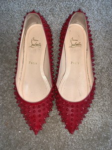 louboutin studded flats