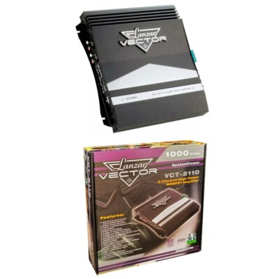 1 LANZAR VCT2110 Verstärker 2 Kanäle Klasse AB 500 Watt RMS Türen