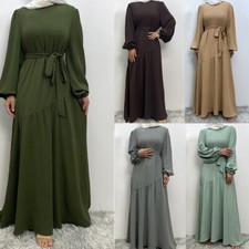 Muslim Abaya Women Maxi Dress Kaftan Arab Turkey Dubai Islamic Loose Caftan Robe