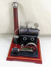 Vintage JF Josef Falk Germany Toy Horizontal Steam Plant Engine