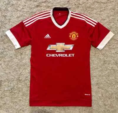 MANCHESTER UNITED 2015/2016 HOME SHIRT SOCCER JERSEY ADIDAS - Photo 1/4