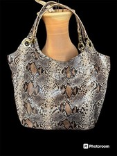 Steven By Steve Madden Vegan Python Snakeskin Large Hobo Bag!