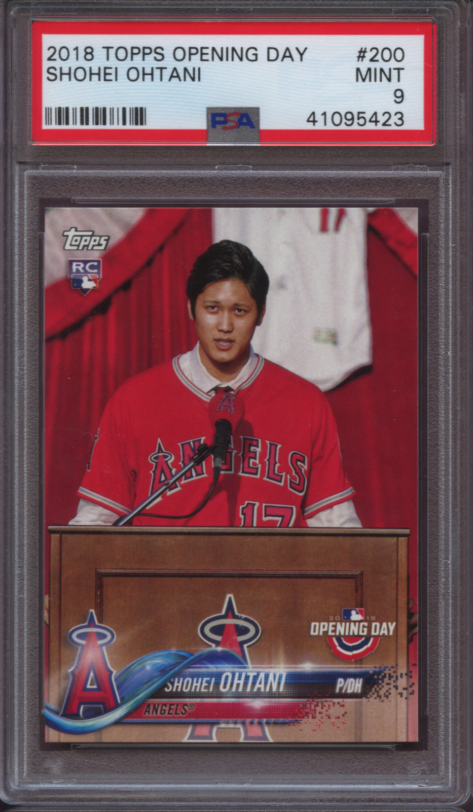 2018 Topps Opening Day 200 Shohei Ohtani PSA 9 Mint RC