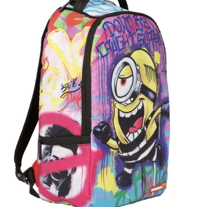 Sprayground Minions on the Run B1248 backpack Designer DBD David Ben David