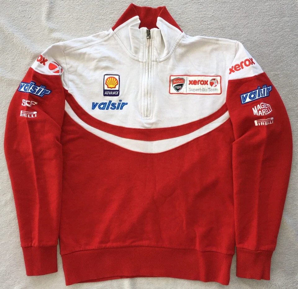 Ducati Xerox Valsir Racing Motorsport mens Pullover Sweater Sweatshirt size M - Image 2 of 4