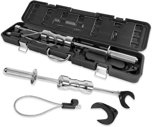 Amerbm Inner CV Joint Removal Tool Kit, 10 Pounds Heavy Duty Slide Hammer Front Wheel Drive Axle Half Shaft Removal Puller Tool Set, 63mm 48mm CV