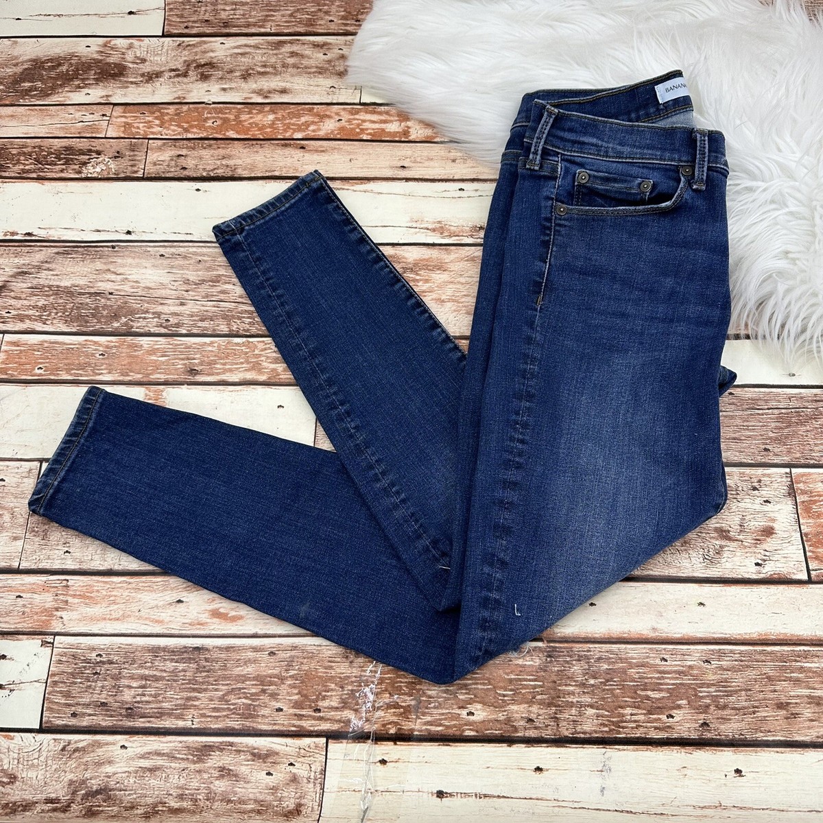 Banana Republic Women's Mid Rise Skinny Ankle Jeans Sz 27
