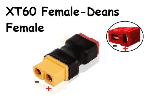 Adaptador XT60 a Deans hembra-macho hembra-hembra conector RC scooter VENDEDOR DEL REINO UNIDO - Imagen 5 de 11