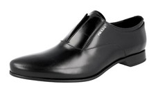 PRADA Leather Slip On Dress Shoes - 2EC127 - Black Pointed NEW -  US 7 EU 40