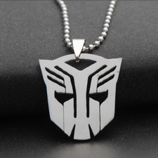 Transformers Autobot Stainless Steel Pendant Necklace TV Movie Jewelry