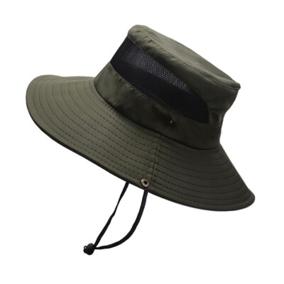 Sun Hat with Neck Flap Cover Wide Brim Visor UV Protection Fishing Outdoors Cap