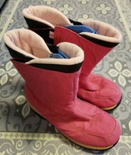 Lands End Girls Winter Snow Boots - Size 4M Youth EU 36 Pink