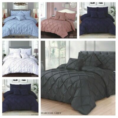 PINTUCK BETTSET QUILTBEZUG S,D,K & SK mit ODER ohne Tiefspannbettlaken