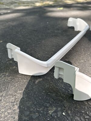 Frigidaire Kenmore Refrigerator Door Bar Rack – Middle Door Shelf Replacement 240534701 – Snap-On Fridge Organizer