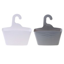 Wall Mount Multi-layer Plastic Hanging Shower Basket Bathroom Caddy Organizer
