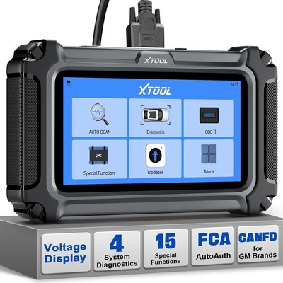 XTOOL D5S Autodiagnosetool OBD2 Scanner Auto Code Reader CAN FD für GM FCA