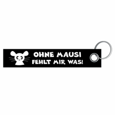 No Mouse I'm Missing Something Rodent Keychain Lanyard 3x16cm