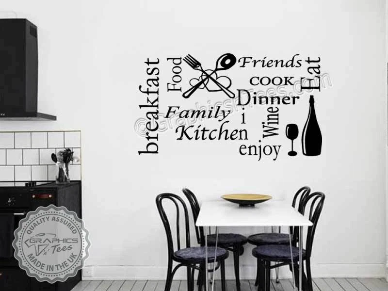 Sticker mural cuisine  Stickers muraux cuisine, Stickers cuisine,  Citations de cuisine