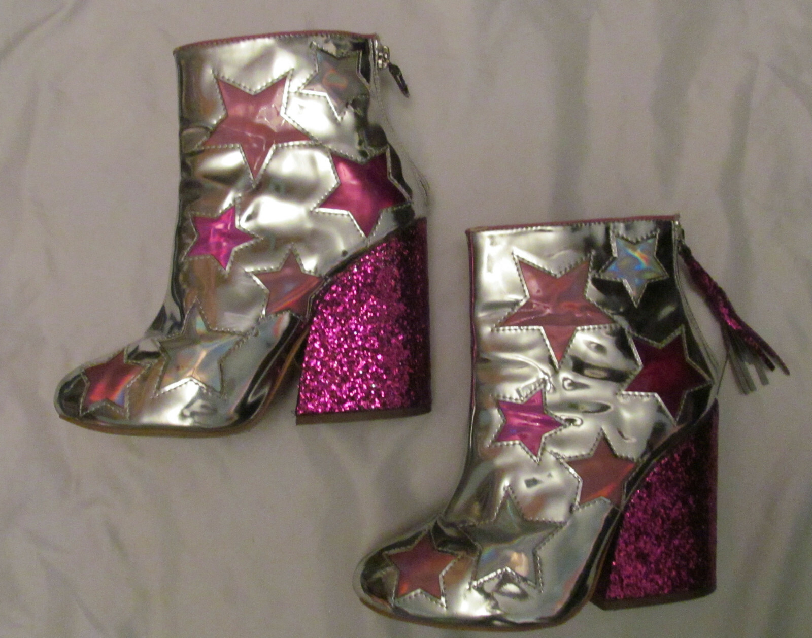 YRU JEM STAR silver / glitter heel 