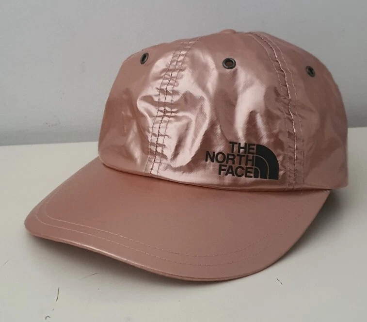 SS18 Supreme x THE NORTH FACE Metallic 6 Panel Rose Gold cap hat TNF