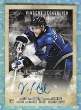 VINCENT LECAVALIER 2023 LEAF IN THE GAME AUTOGRAPH AUTO SP CARD #'D /2 NHL RARE