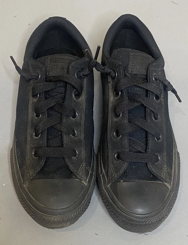 Sneakers Converse Street Ox Junior 4 nere slip on 626089F skate scuola sport