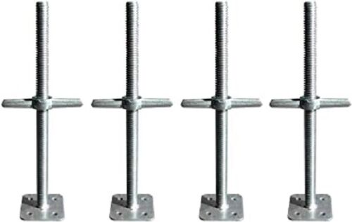 4 x New 600mm Adjustable Scaffold Base Screw Jack Heavy Duty FAST FREE DELIVERY - Picture 1 of 4