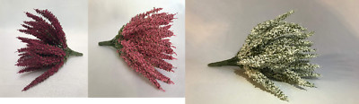 mucplants Kunstblume Erika Calluna auf Steckstab, künstliches Heidekraut, 28 cm