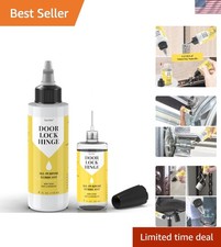 Door Hinge Lubricant kit, 4oz+1oz Needle Combo for Door,Lock,Bike | Stops Squ...