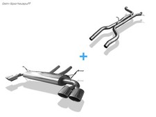 Fox Duplex Komplettanlage ab Kat Porsche Cayenne 9PA 4.5l 2x115x85 schräg