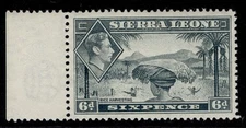 SIERRA LEONE GVI SG195, 6d grey, NH MINT.